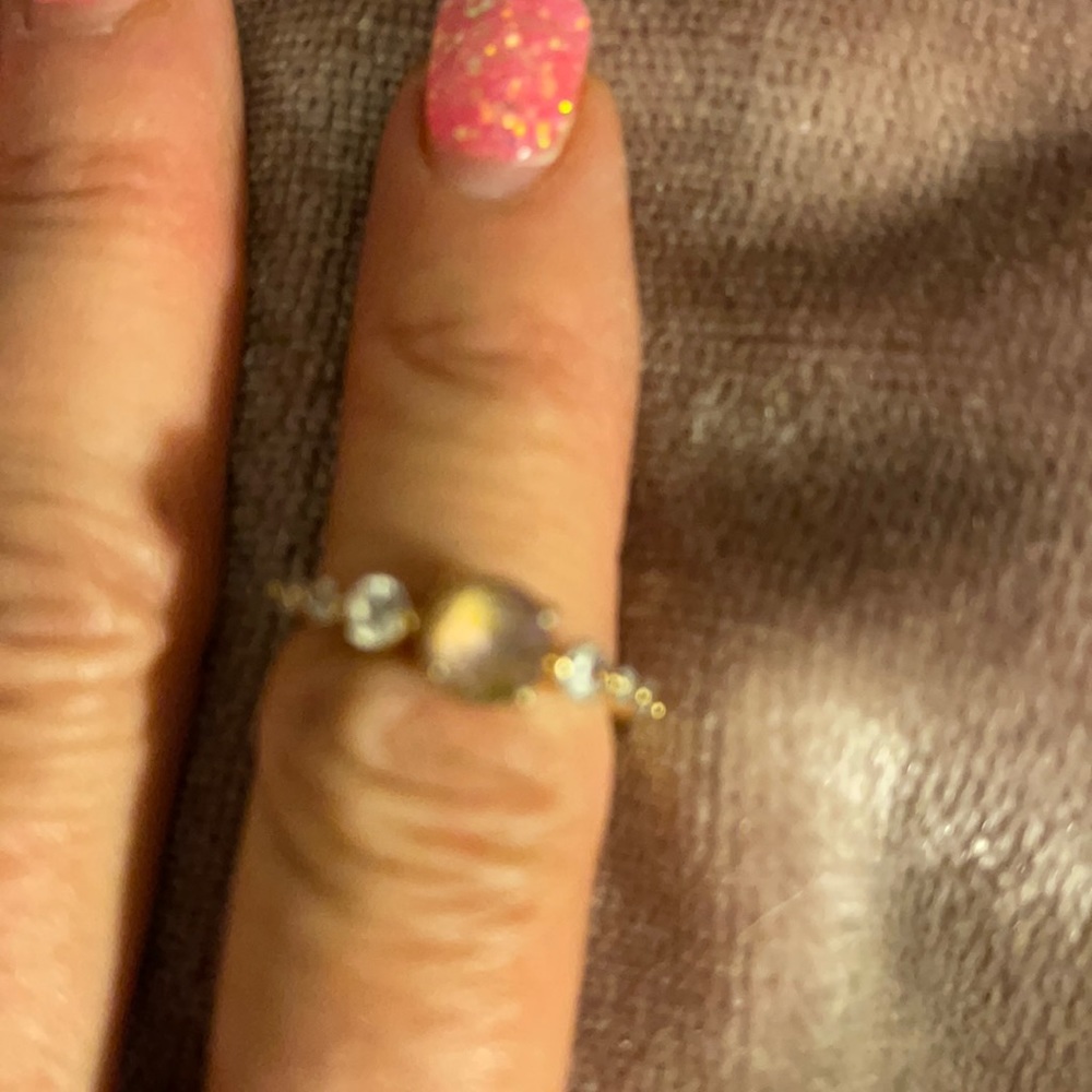 goldtone size 7 fragrant jewels ring